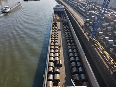 © Novandi - Port de Renory - Liège - Déchargement barge TAZ 5.700 tonnes (2).jpg